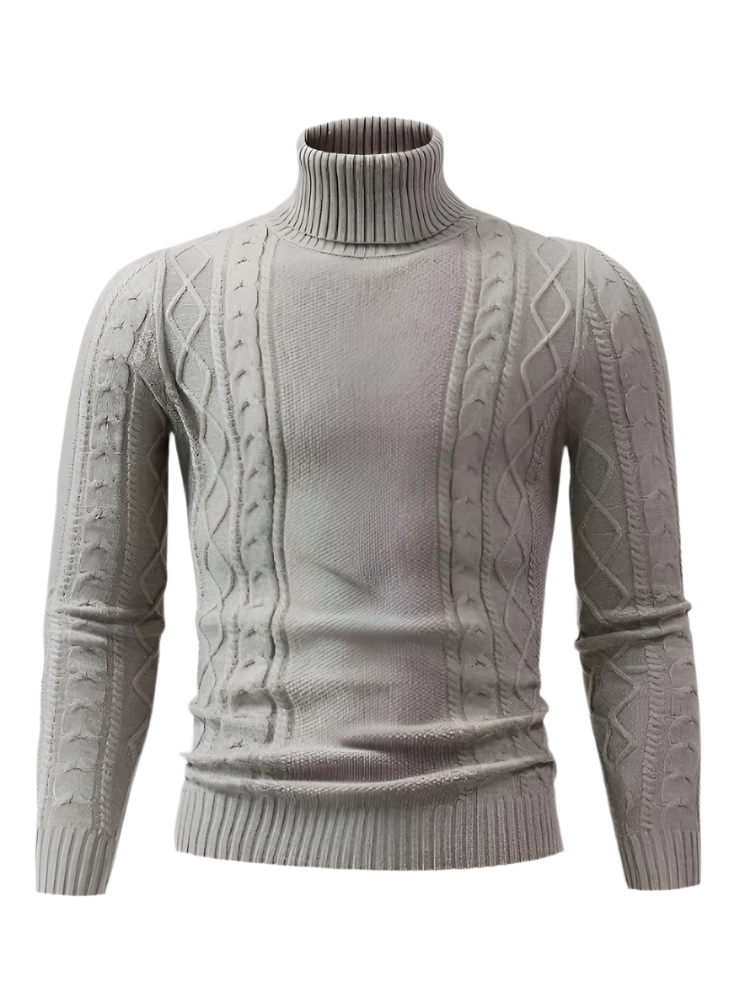 Anton – Herren Rollkragenpullover aus Strick für den Winter