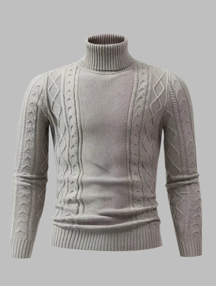 Anton – Herren Rollkragenpullover aus Strick für den Winter