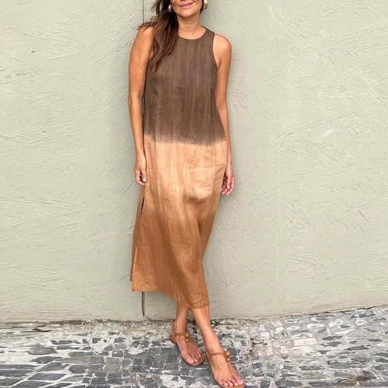 Amara – Boho-inspiriertes Damen Patchwork-Maxikleid