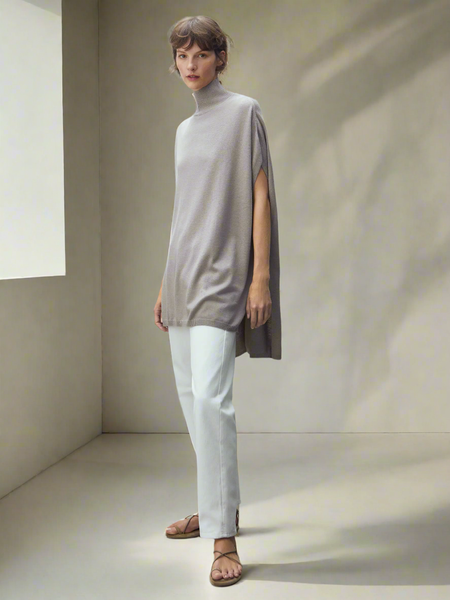 Sofia – Herbst-Sleeveless Flowy Stricktop fur Frauen