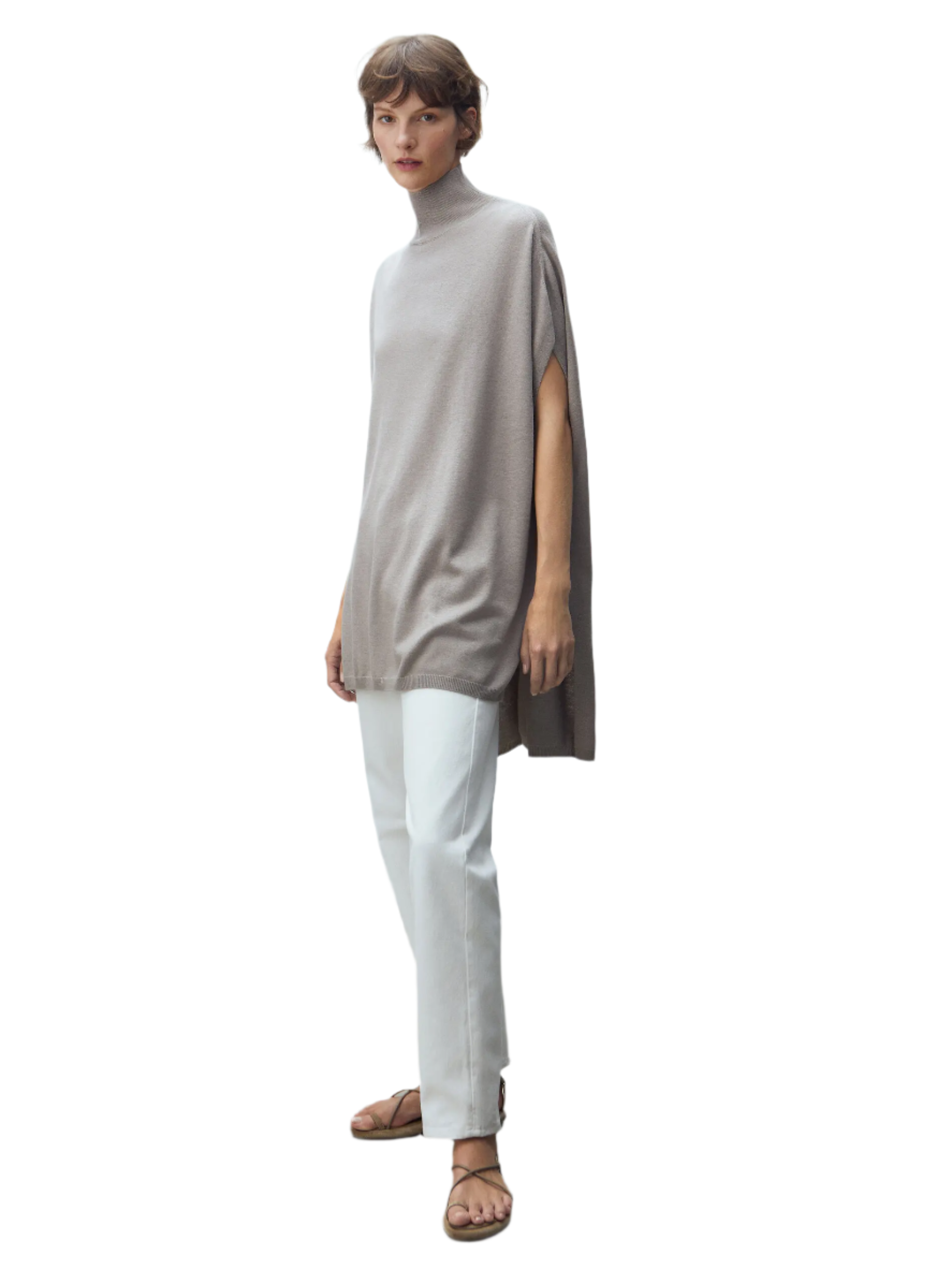 Sofia – Herbst-Sleeveless Flowy Stricktop fur Frauen