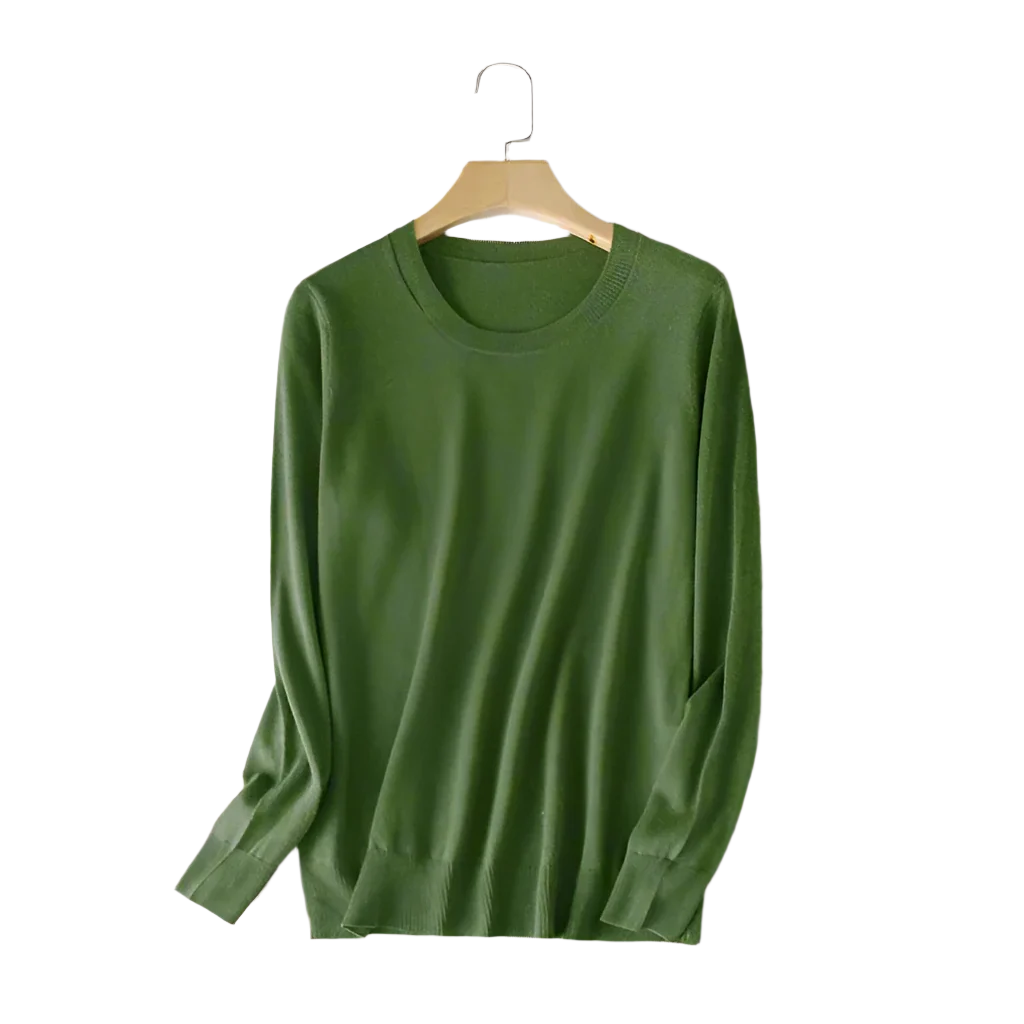 Lucia – Luxuriöser Damen Rundhalspullover