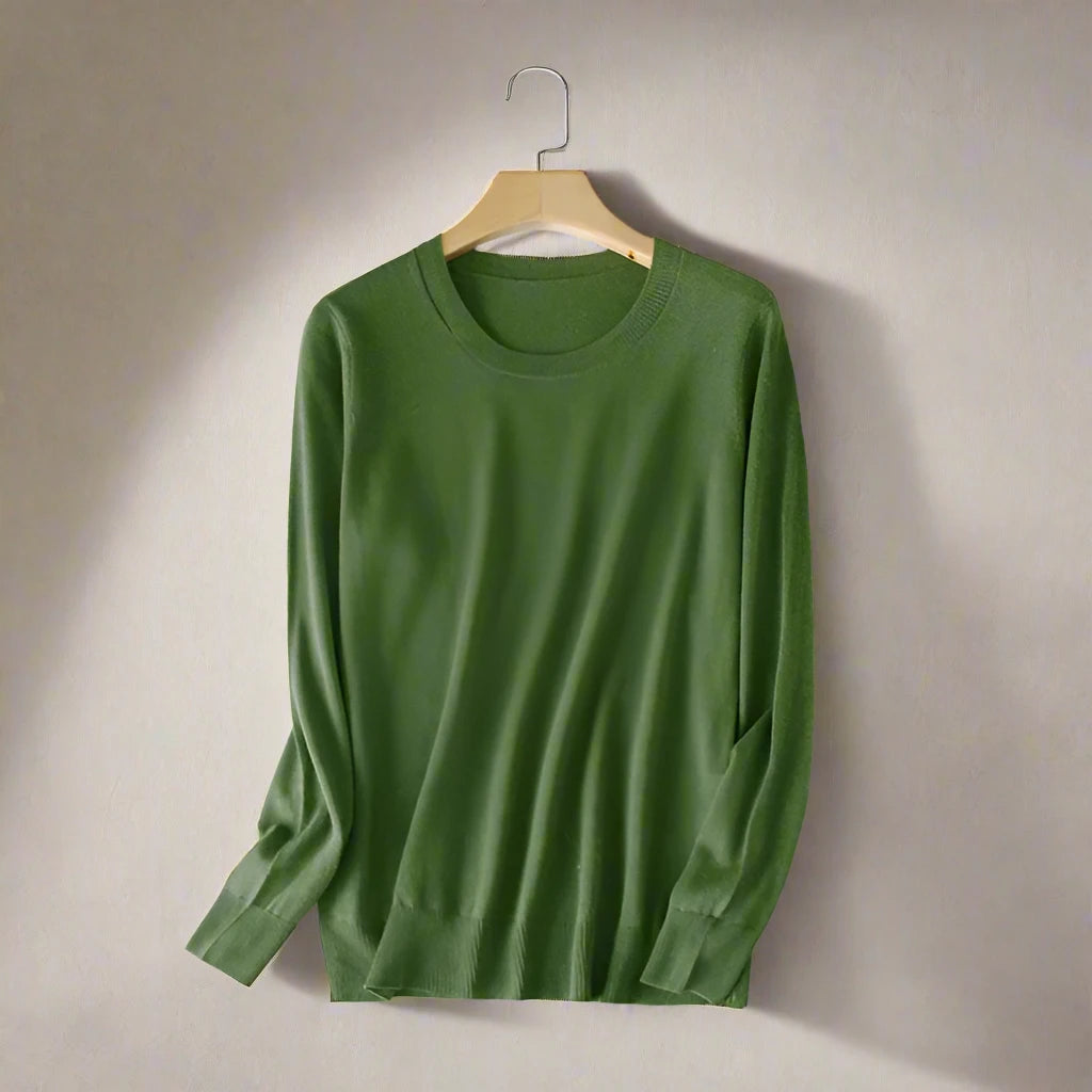 Lucia – Luxuriöser Damen Rundhalspullover