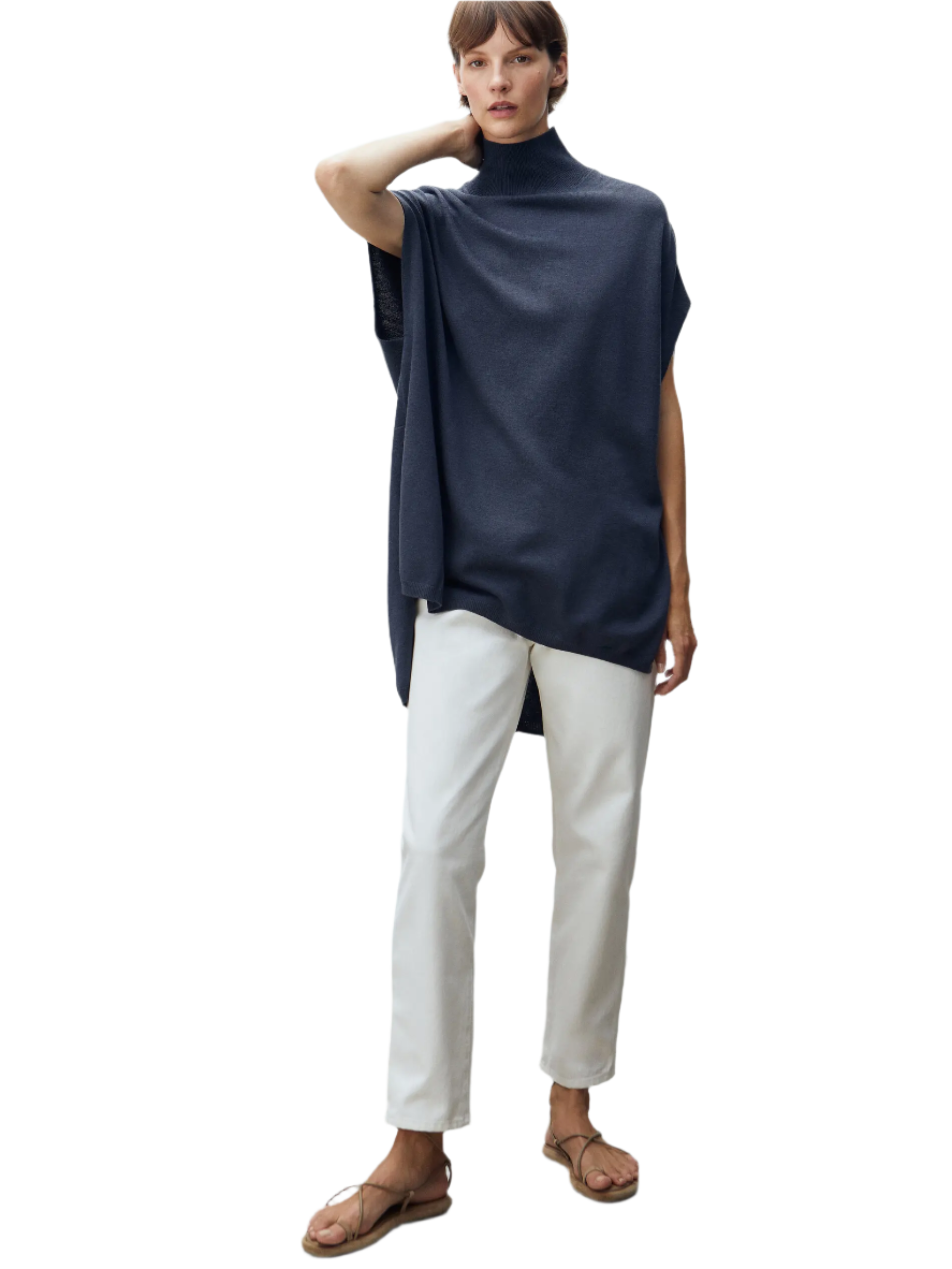 Sofia – Herbst-Sleeveless Flowy Stricktop fur Frauen