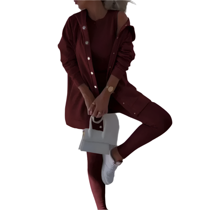 Lara – Elegantes 3-Teiler-Sportoutfit für Damen