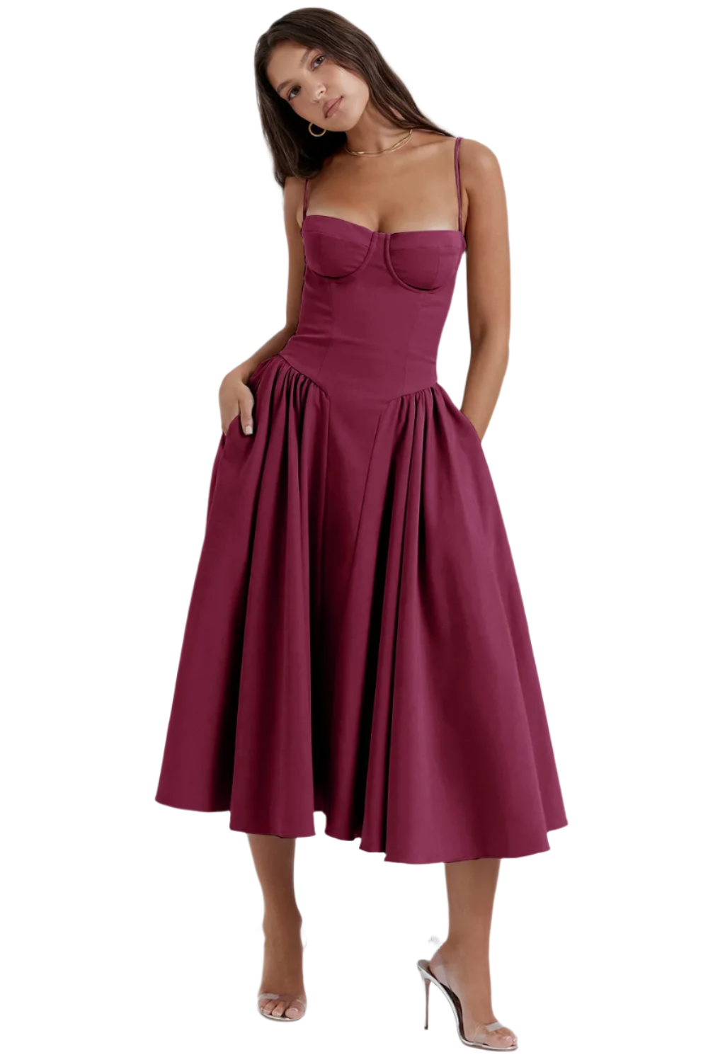 Bianca – Elegantes Damen-Trägerkleid für besondere Anlässe