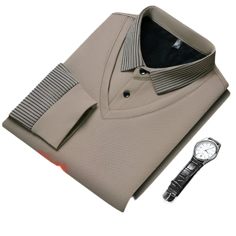 Rafael – Premium Herren-Strickhemd mit Bündchen