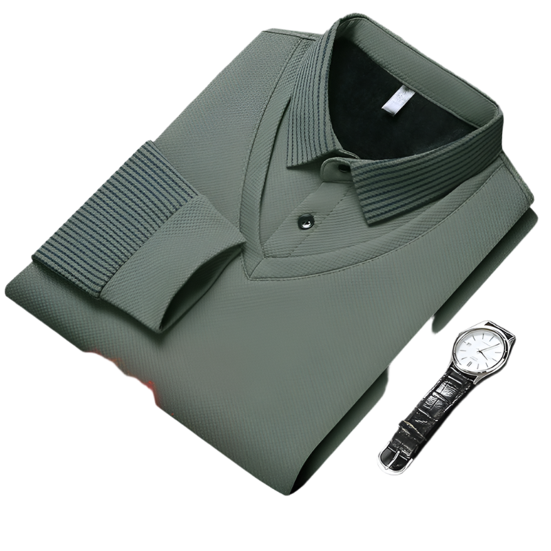 Rafael – Premium Herren-Strickhemd mit Bündchen