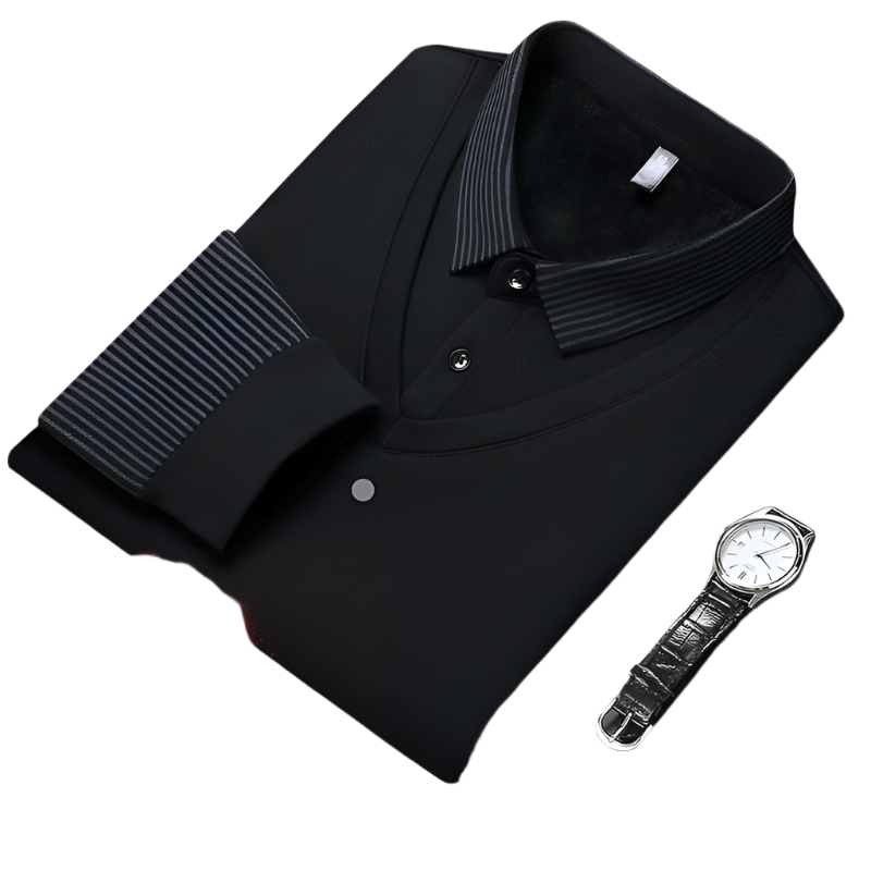 Rafael – Premium Herren-Strickhemd mit Bündchen