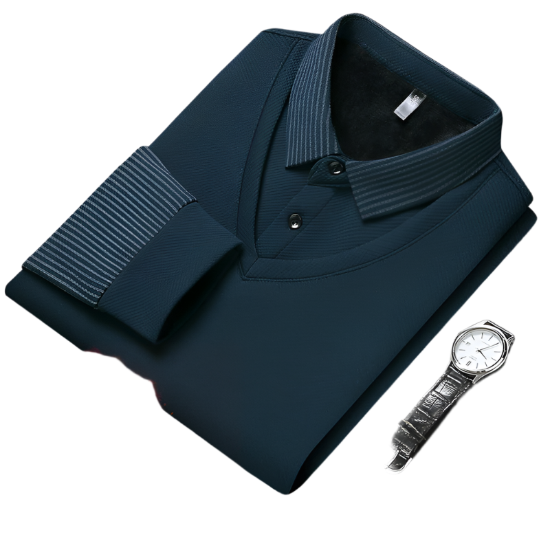 Rafael – Premium Herren-Strickhemd mit Bündchen