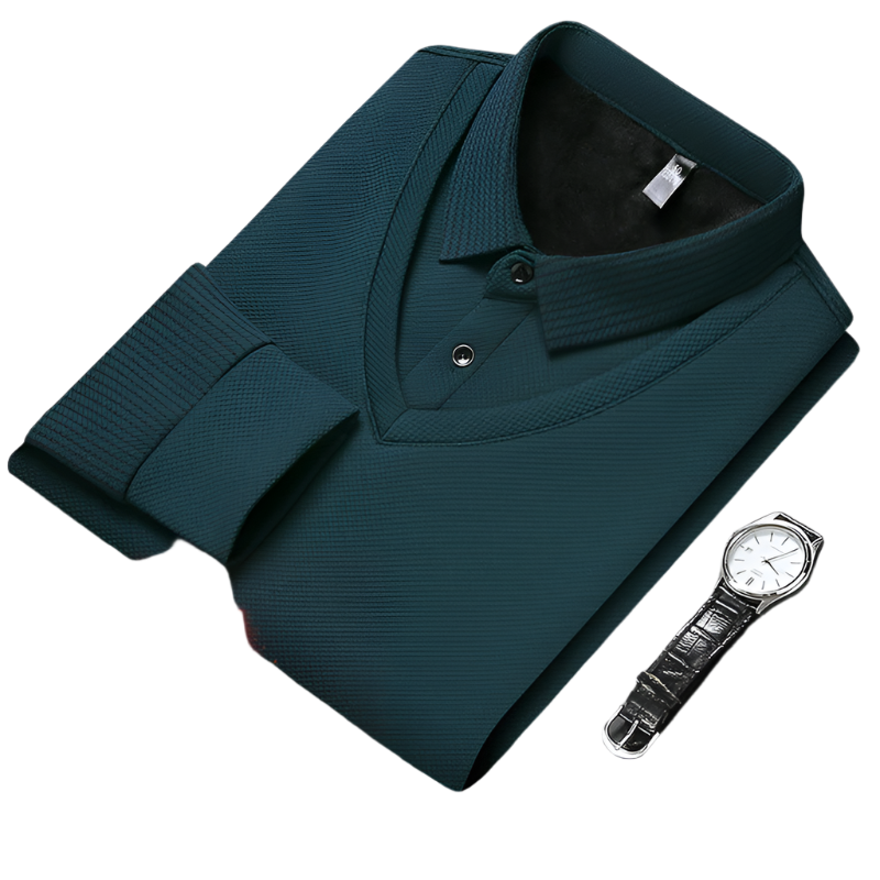 Rafael – Premium Herren-Strickhemd mit Bündchen