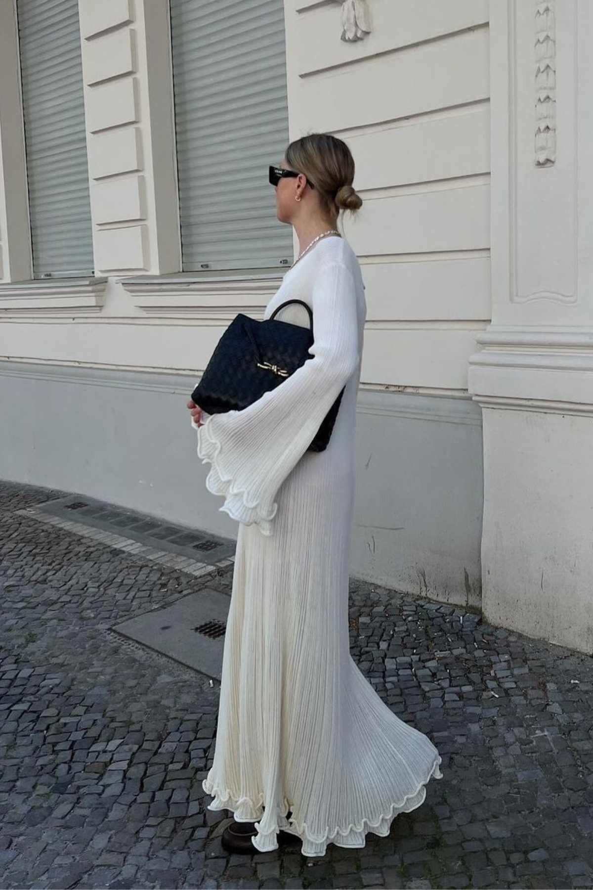 Isabella – Romantisches Damen-Midikleid mit Rüschen