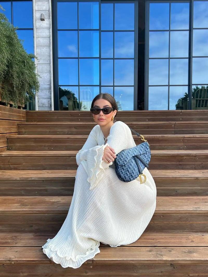 Isabella – Romantisches Damen-Midikleid mit Rüschen