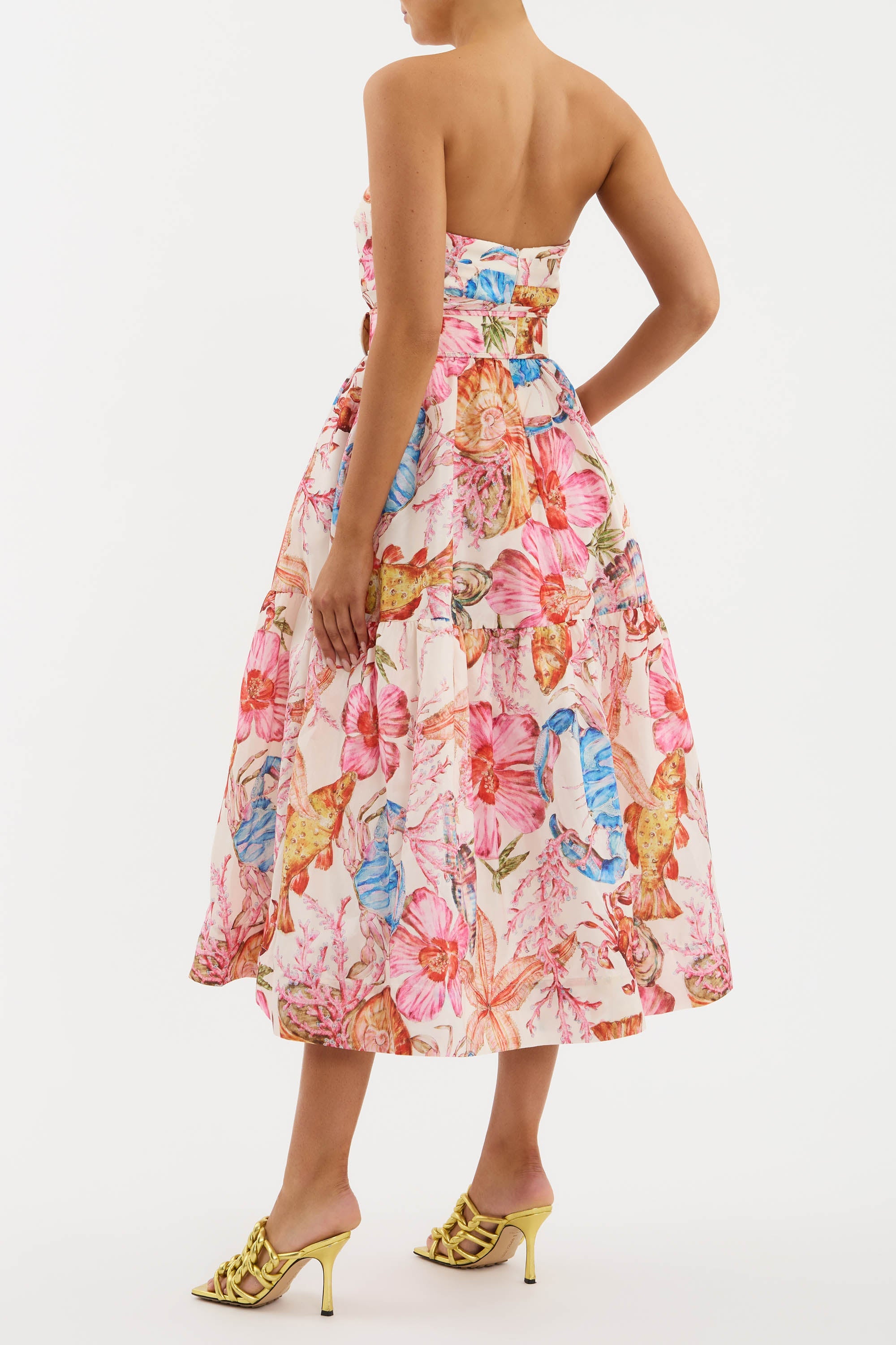 Bianca – Elegantes Trägerloses Midi-Kleid für Damen