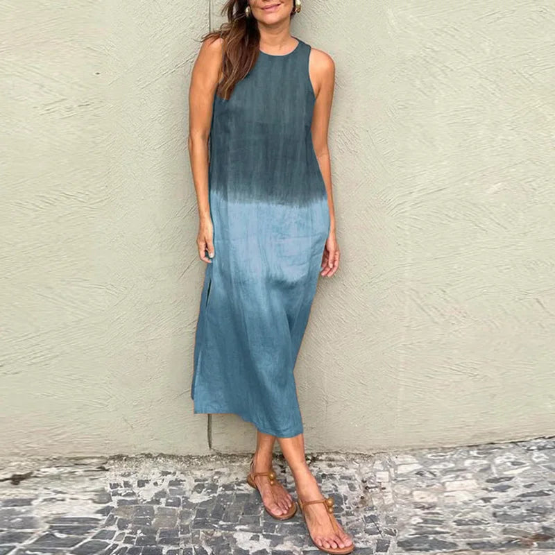 Amara – Boho-inspiriertes Damen Patchwork-Maxikleid