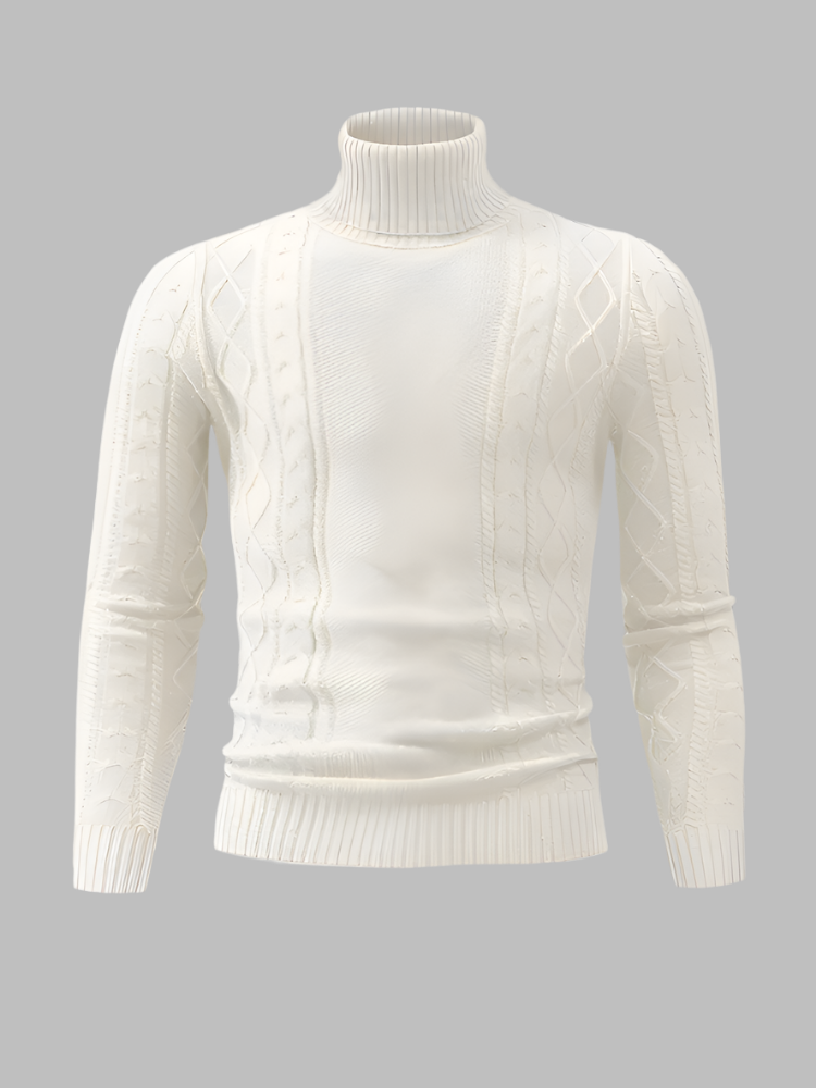 Anton – Herren Rollkragenpullover aus Strick für den Winter