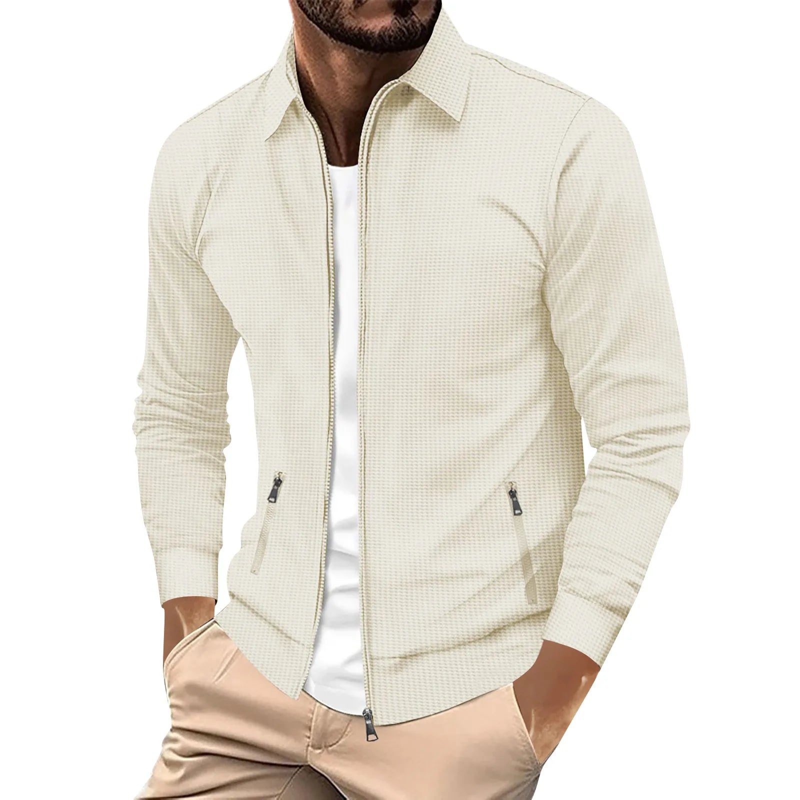 Thomas – Slim-Fit Herren-Waffeljacke