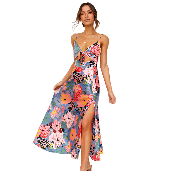 Luna – Florales Eleganz Kleid für Damen