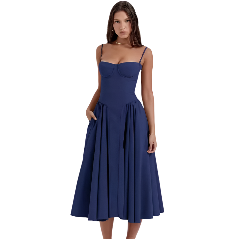 Bianca – Elegantes Damen-Trägerkleid für besondere Anlässe