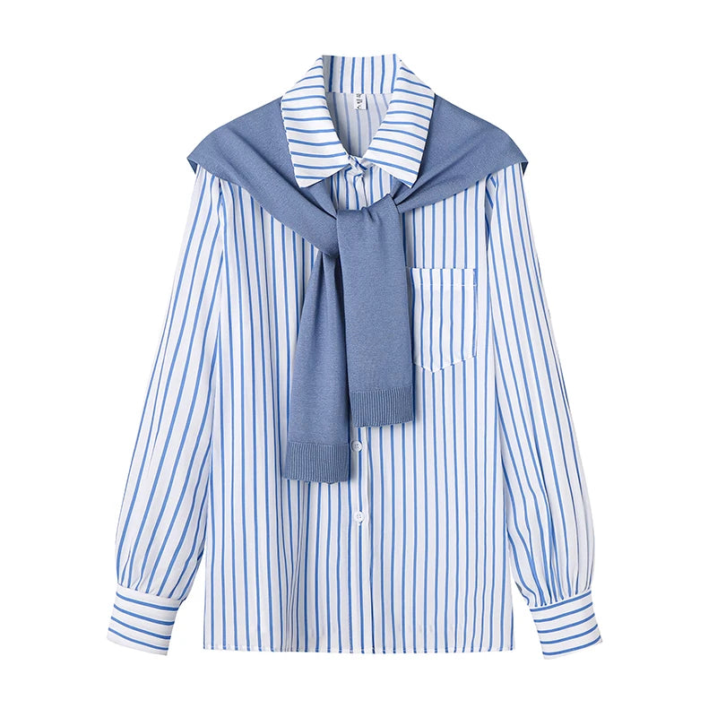 Amelia – Gestreiftes Langarmshirt für Damen