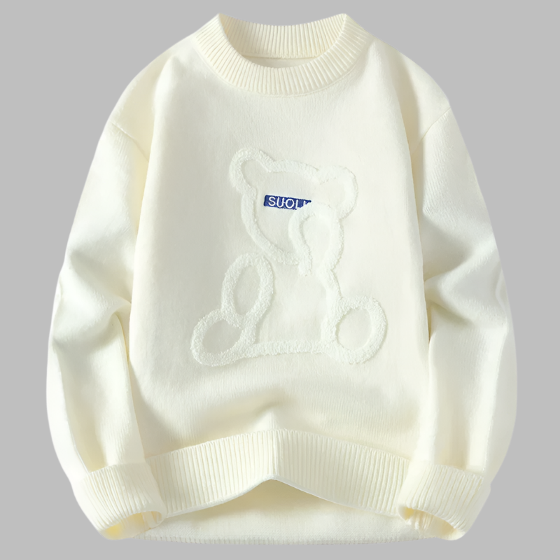 Marlon – Jacquard-Pullover mit Bärenmuster für Herren