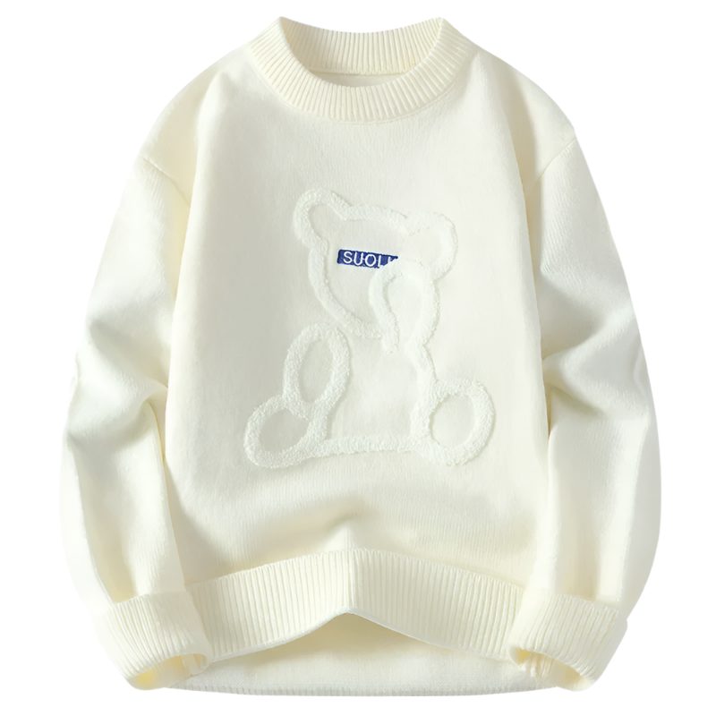 Marlon – Jacquard-Pullover mit Bärenmuster für Herren