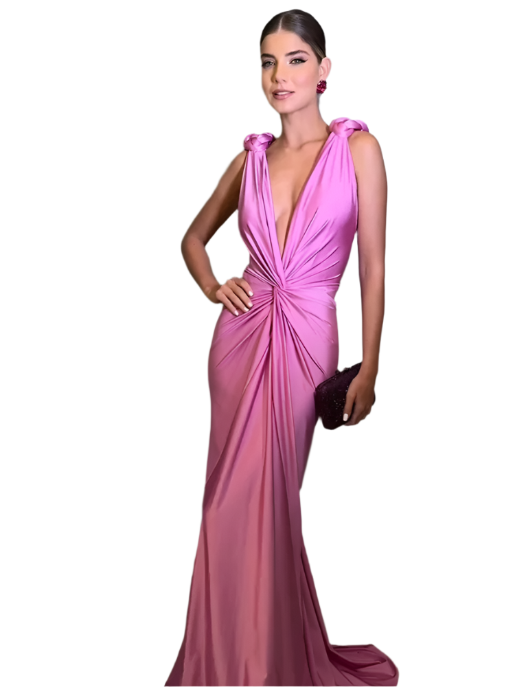 Sophia – Verzauberndes V-Ausschnitt Maxikleid für Frauen