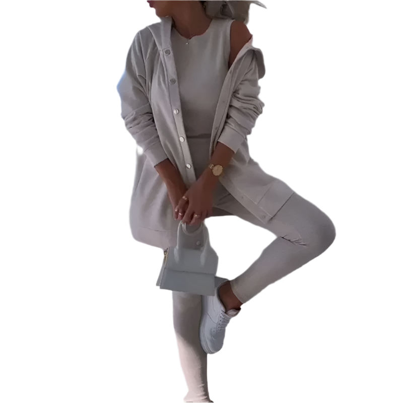 Lara – Elegantes 3-Teiler-Sportoutfit für Damen