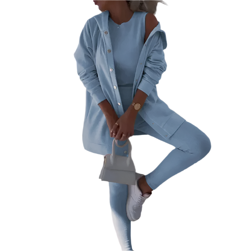 Lara – Elegantes 3-Teiler-Sportoutfit für Damen