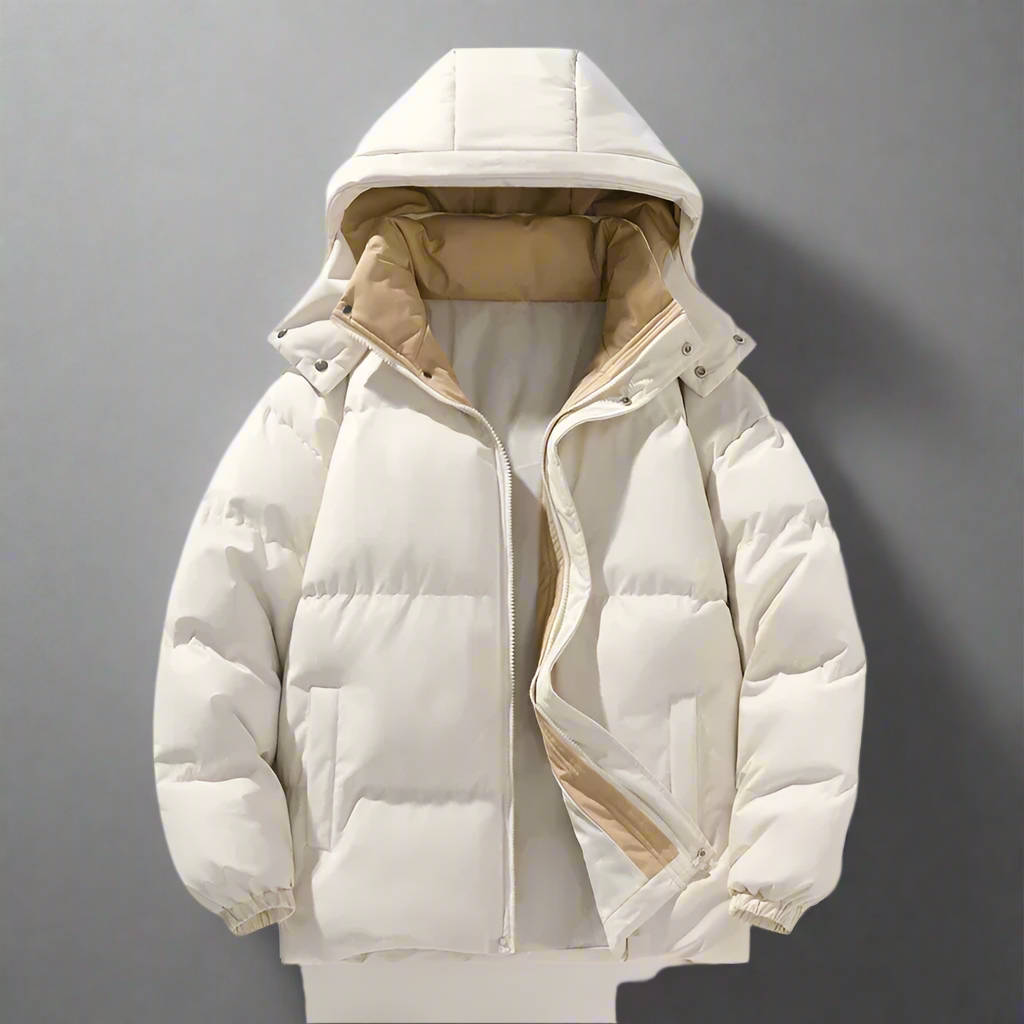 Luca – Thermal Herren-Wasserabweisende Jacke mit Abnehmbarem Kapuzen-Design