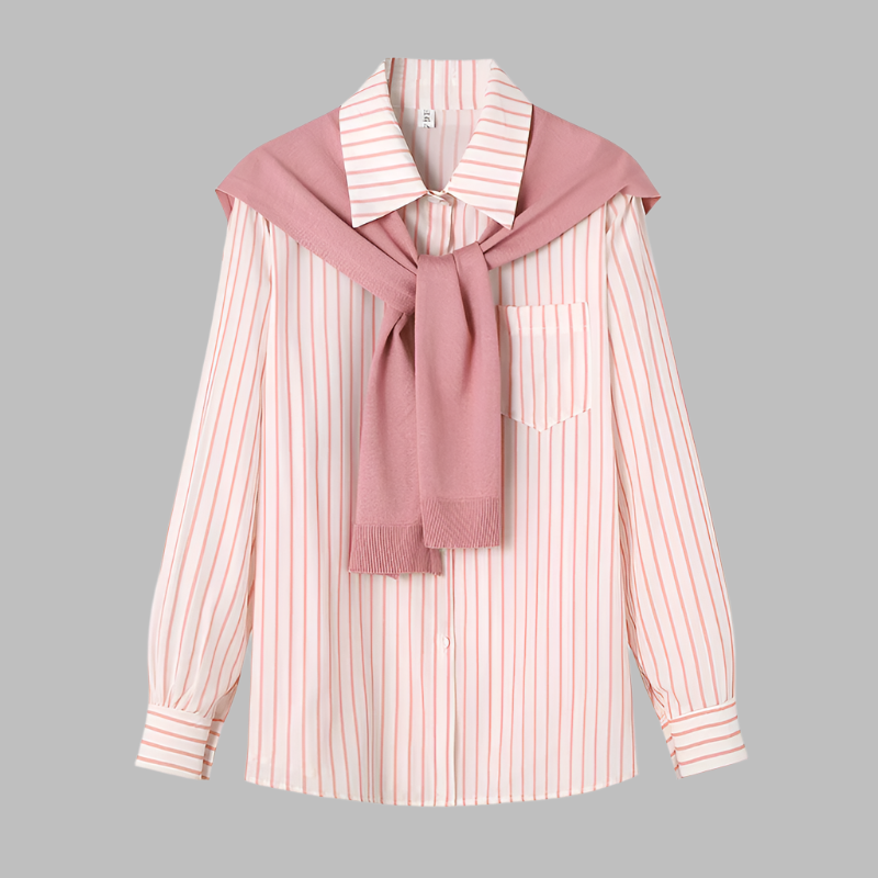 Amelia – Gestreiftes Langarmshirt für Damen