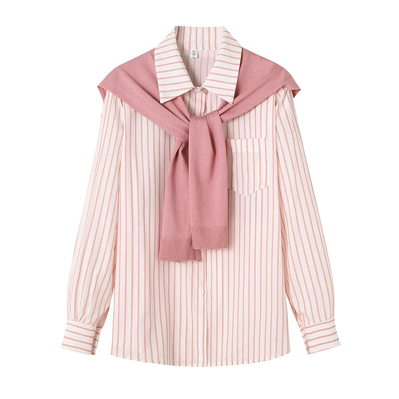 Amelia – Gestreiftes Langarmshirt für Damen