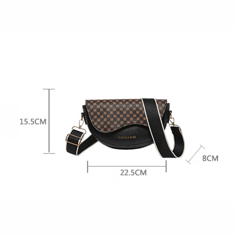 Giulia – Vintage Leopard Sattel Tasche für Damen