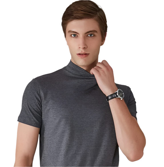 Giovanni – Elegantes Turtle Neck Hemd für Männer