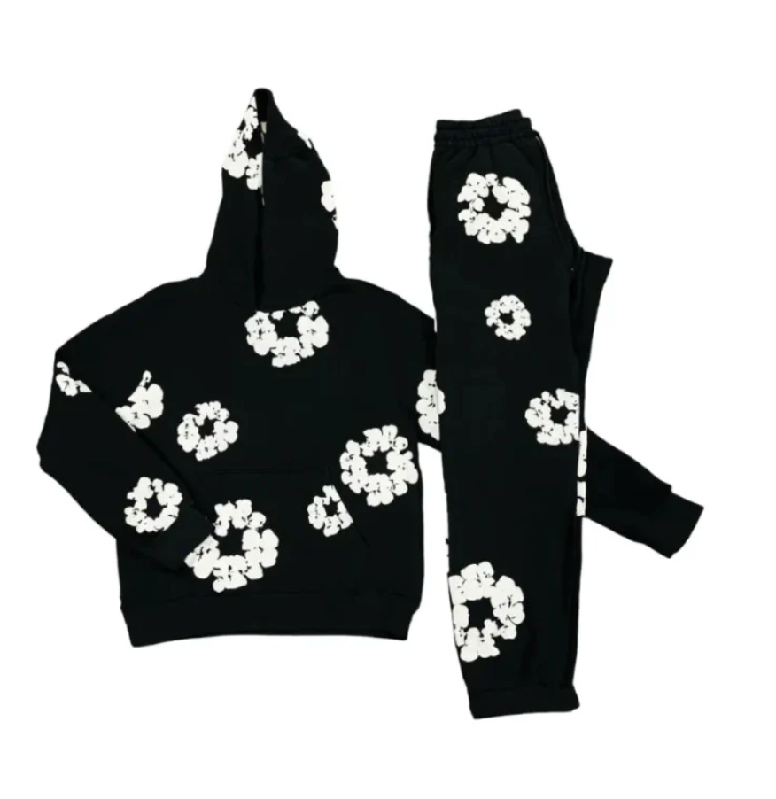 ModaDenimi - Unisex Viral Floral Trainingsanzug mit ikonischen Drucken