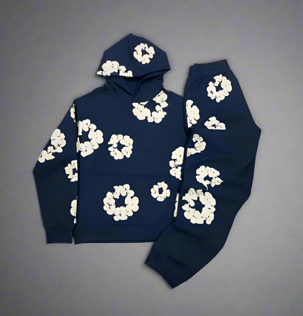 Luca – Ikonischer Unisex-Trainingsanzug mit Blumenprint Set