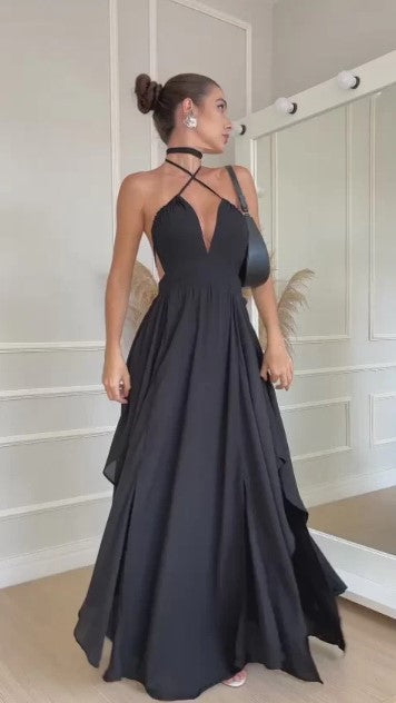 Lucia – Elegantes Bügelfreies Maxikleid für Damen