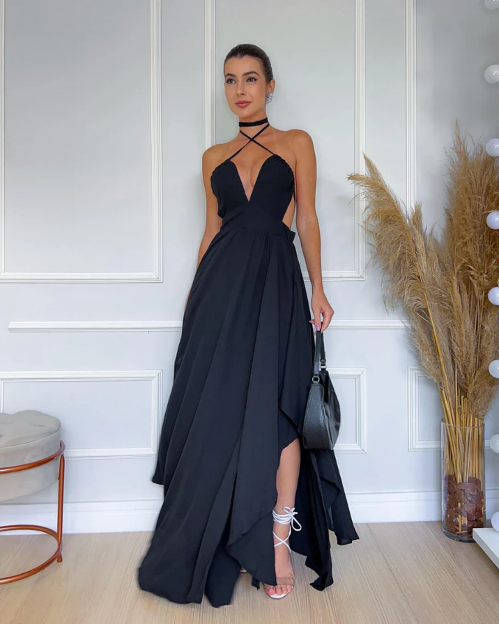 Lucia – Elegantes Bügelfreies Maxikleid für Damen