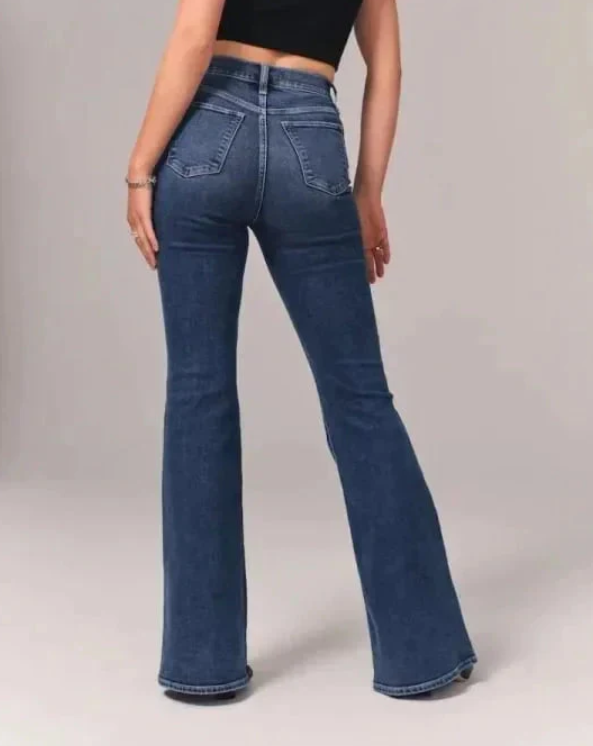 Chiara – Damen-Stretch-Jeans mit weitem Bein