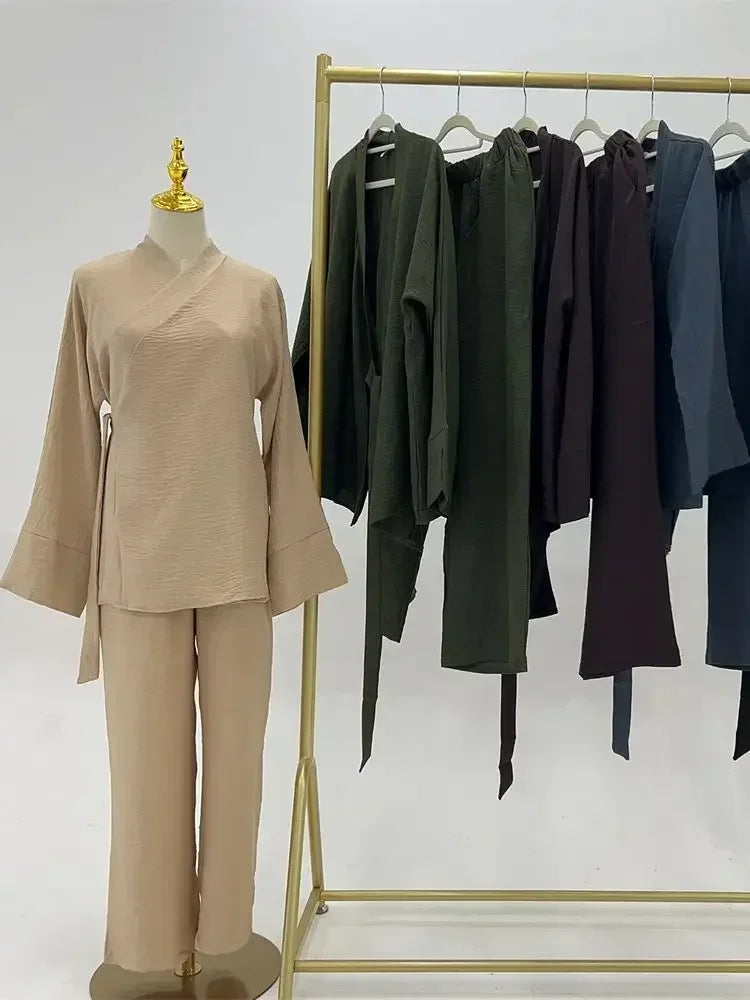 Layla – Elegantes Zweiteiliges Abaya-Set für Damen