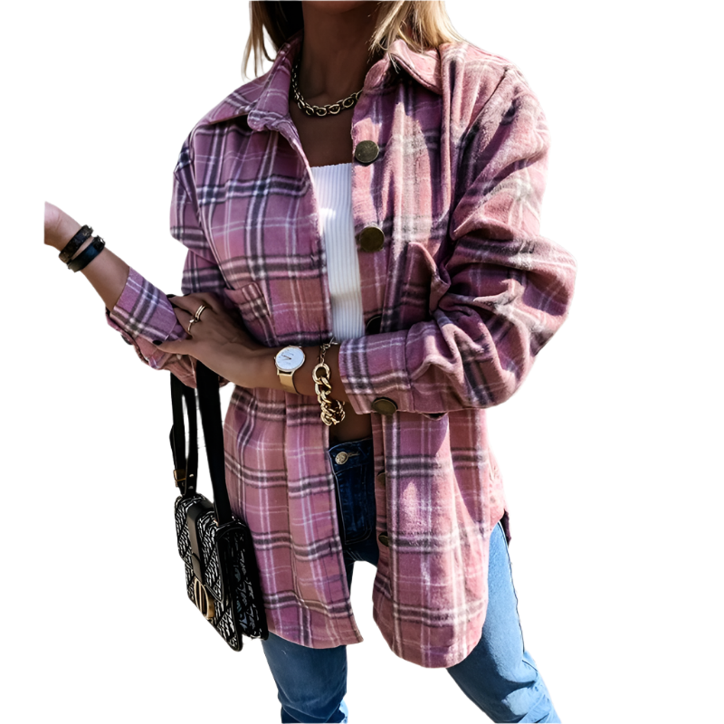 Isabelle – Karierte QuadroElegante Strickjacke für stilvolle Winterabende für Frauen