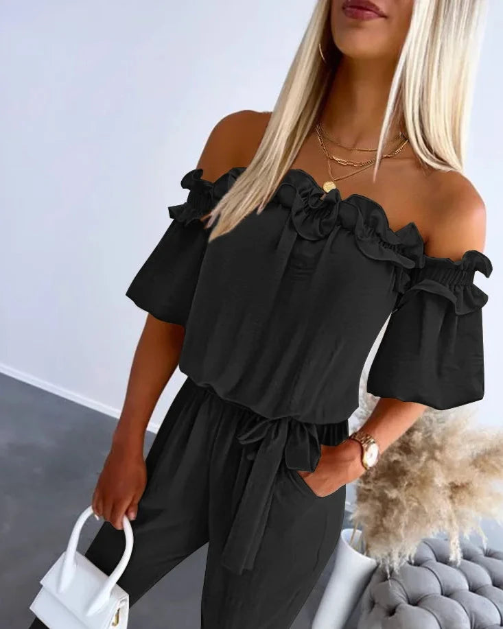 Lara - Off-Shoulder Playsuit für Damen