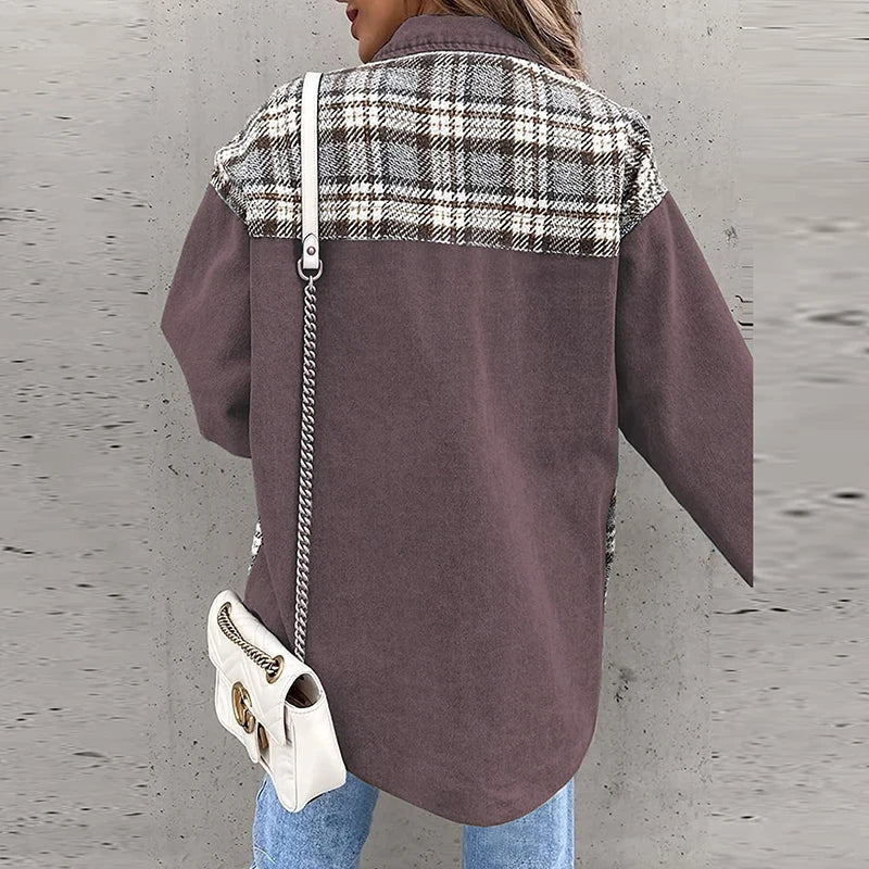 Isabelle – Karierte QuadroElegante Strickjacke für stilvolle Winterabende für Frauen