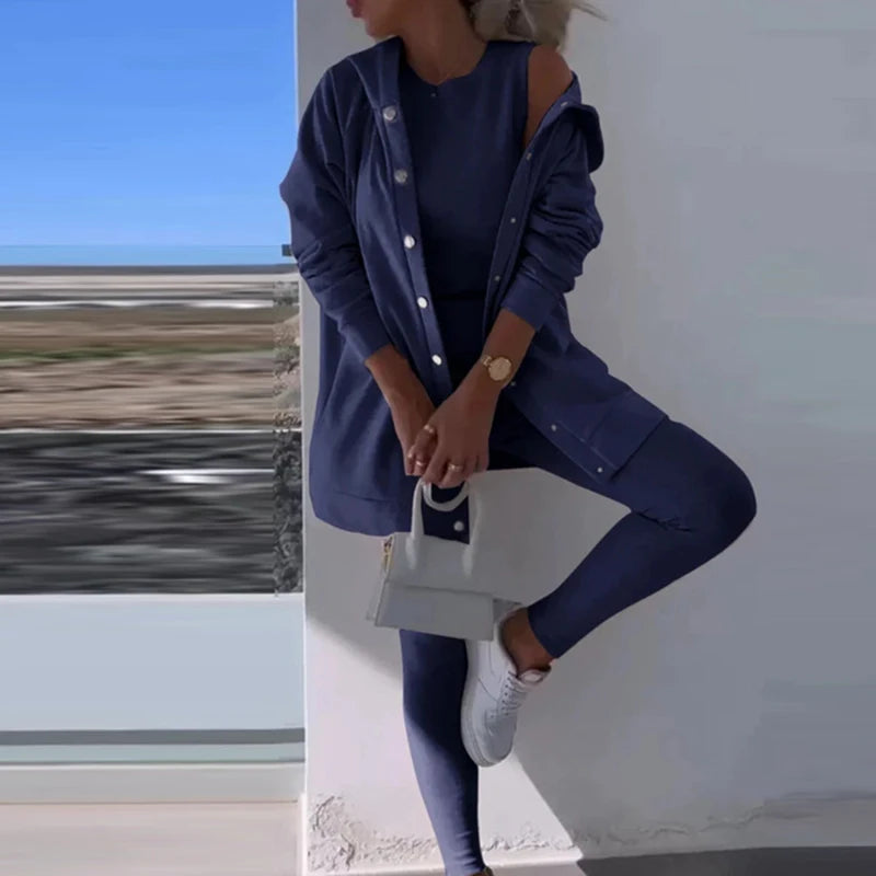 Lara – Elegantes 3-Teiler-Sportoutfit für Damen