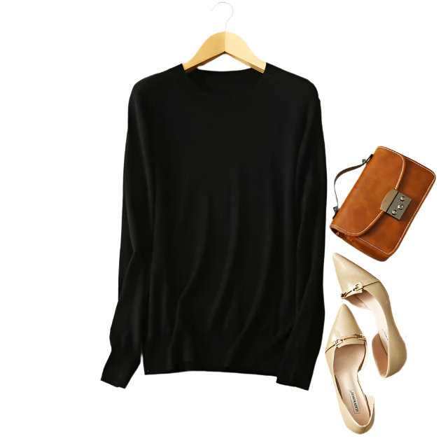 Lucia – Luxuriöser Damen Rundhalspullover