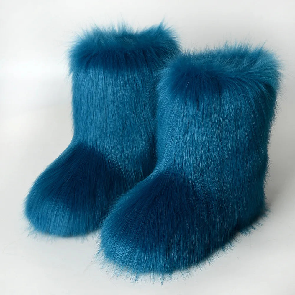 Juliette – Gemütliche Vegane Fluffy Boots für Frauen