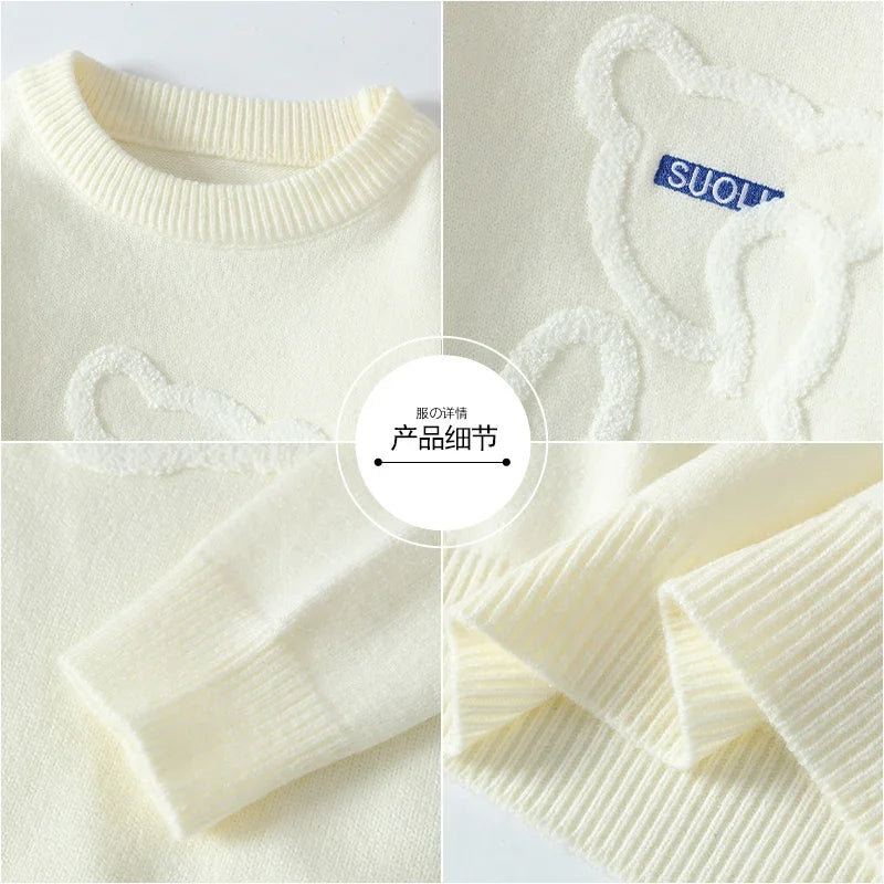 Marlon – Jacquard-Pullover mit Bärenmuster für Herren