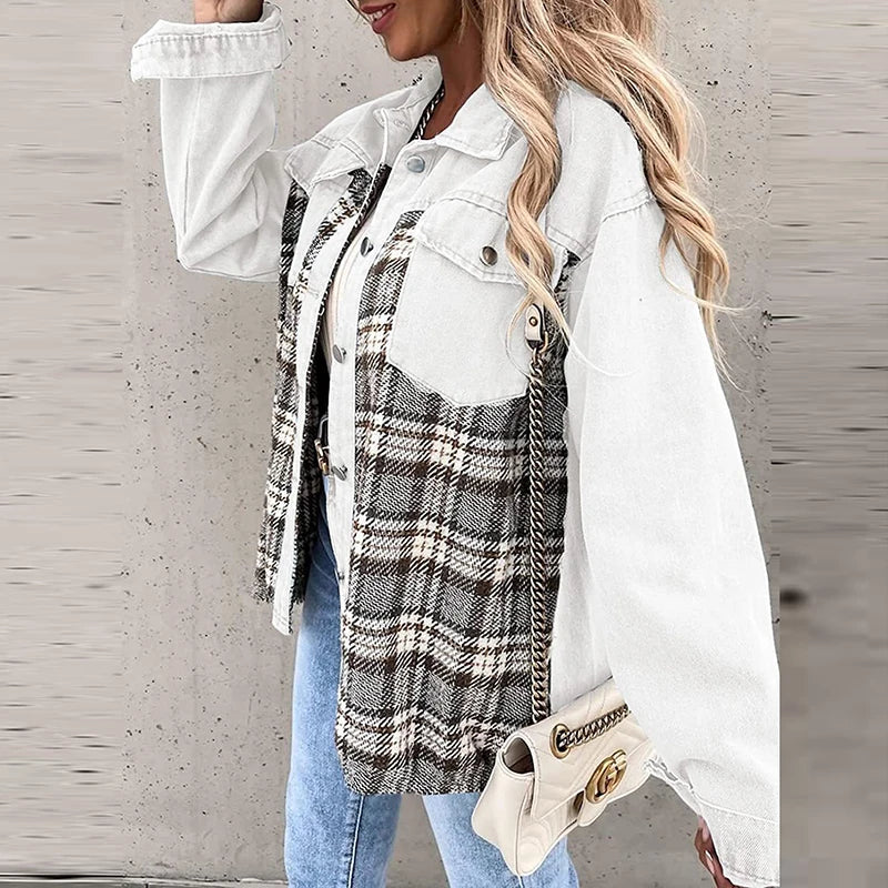 Isabelle – Karierte QuadroElegante Strickjacke für stilvolle Winterabende für Frauen