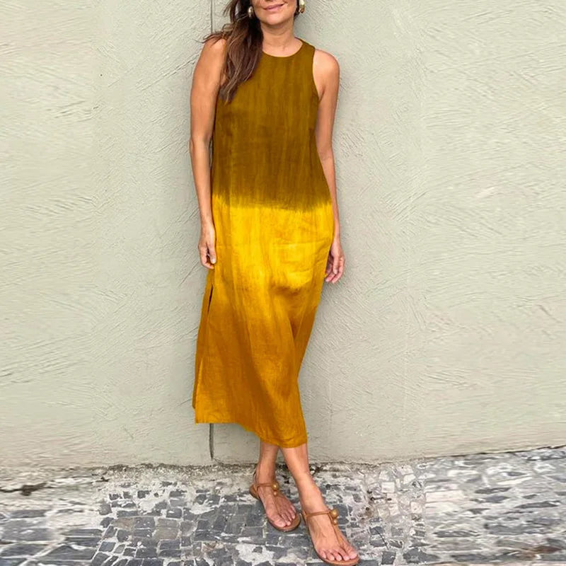 Amara – Boho-inspiriertes Damen Patchwork-Maxikleid