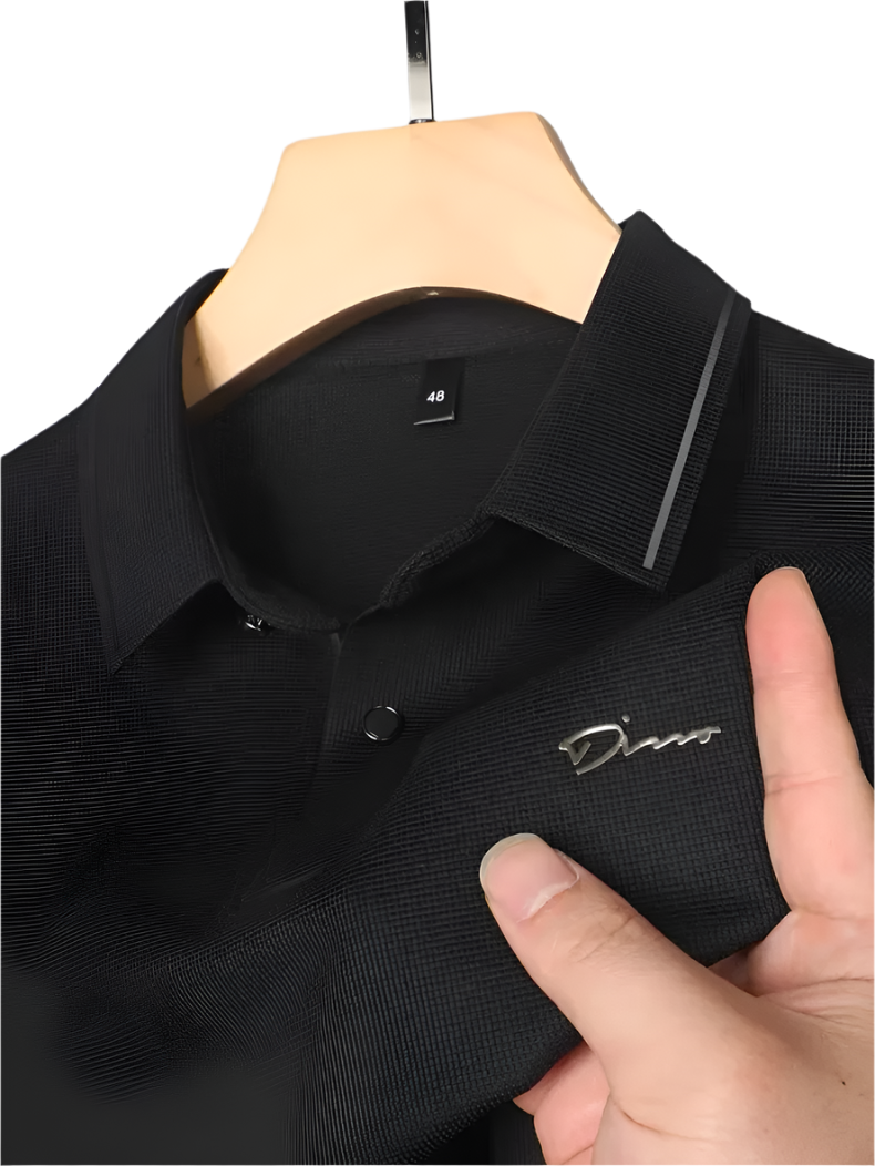 Luca – Premium Eisseide Polo-Shirt für Herren